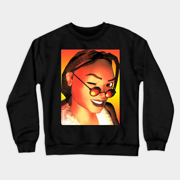 Sunset Raider Crewneck Sweatshirt by winsarcade